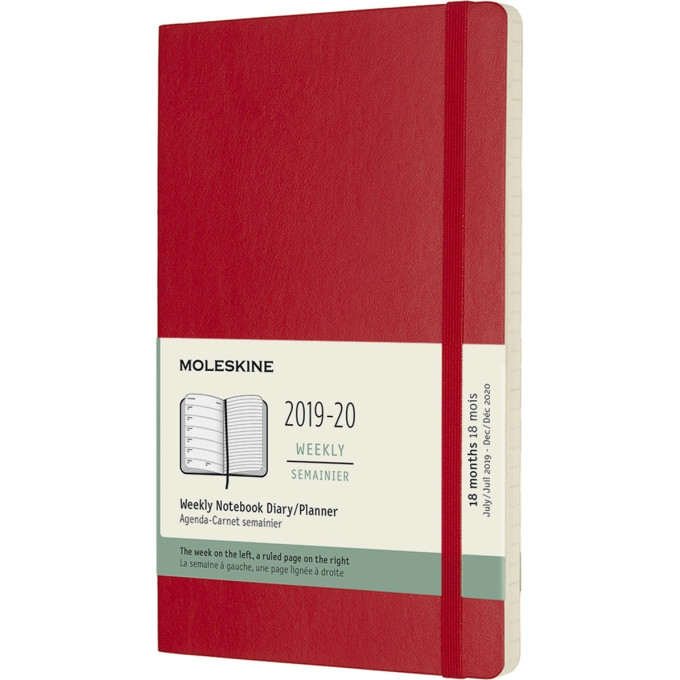 Еженедельник MOLESKINE Academic Weekly Large, красный DSF218WN3